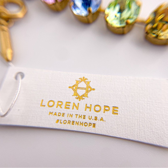 Loren Hope Retired Arista Rainbow Ombré Necklace. 17”-21”. NWT - Picture 16 of 16